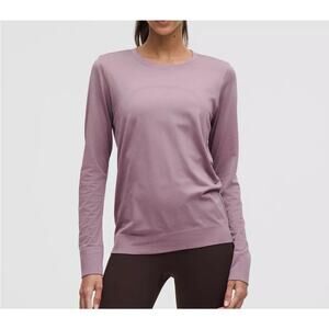 Lululemon Swiftly Relaxed Long-Sleeve Shirt Hip Length in Lavander Lux Size 6